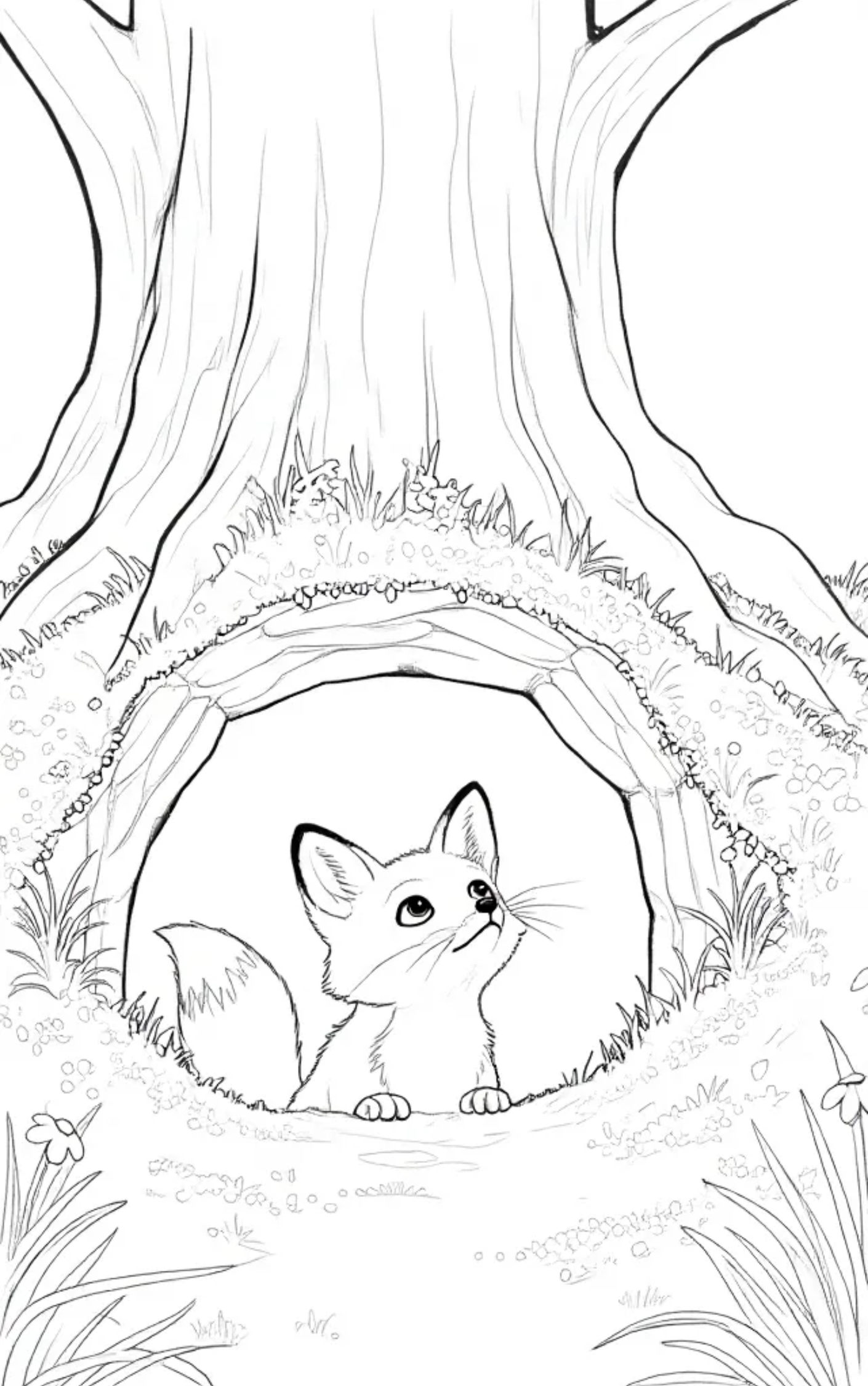 Luna the Little Fox and the Starry Secret – 2-in-1 Story & Coloring Book (PDF)