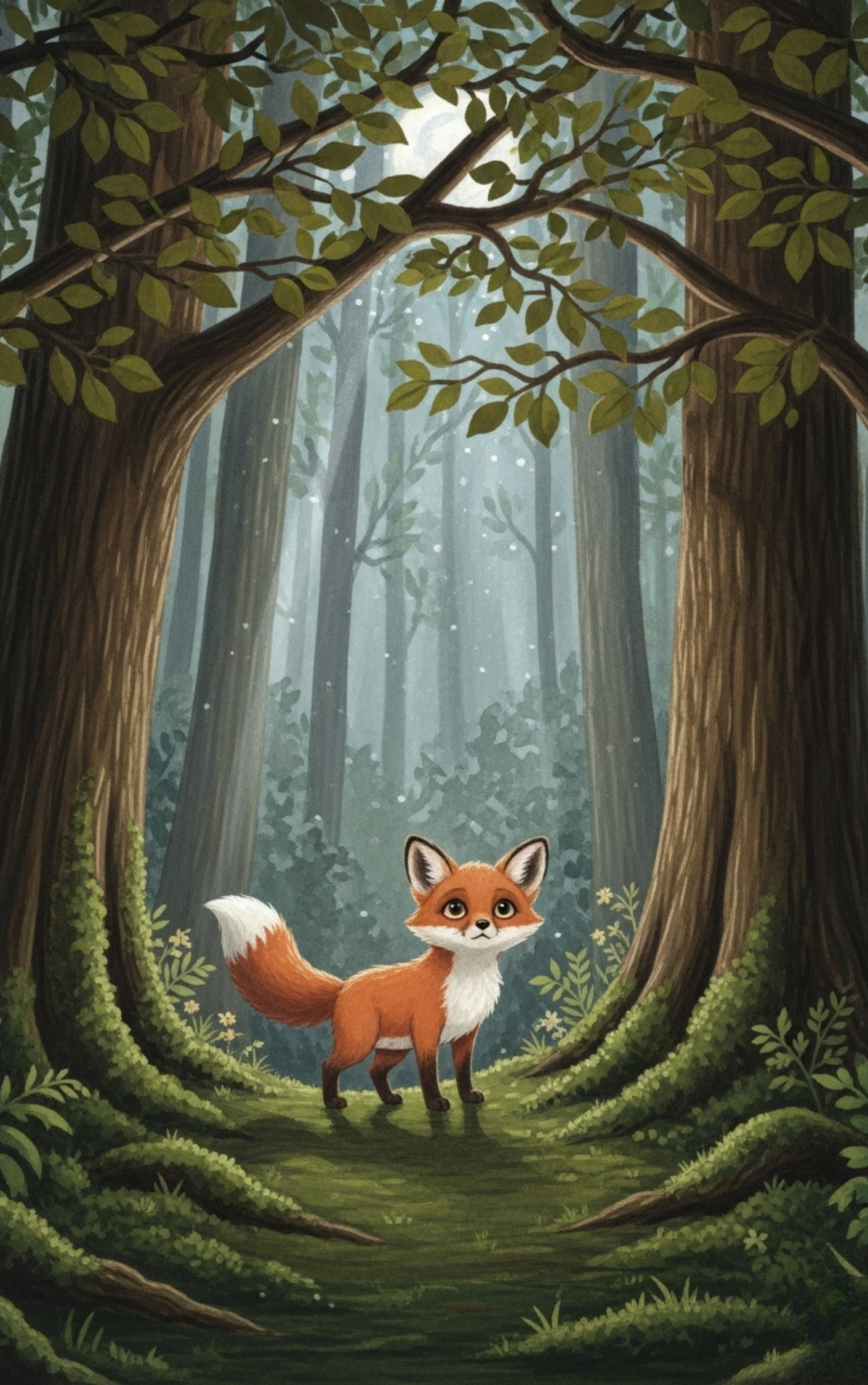 Luna the Little Fox and the Starry Secret – 2-in-1 Story & Coloring Book (PDF)
