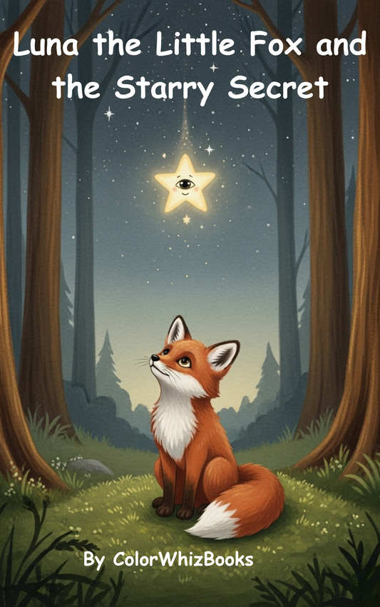 Luna the Little Fox and the Starry Secret – 2-in-1 Story & Coloring Book (PDF)