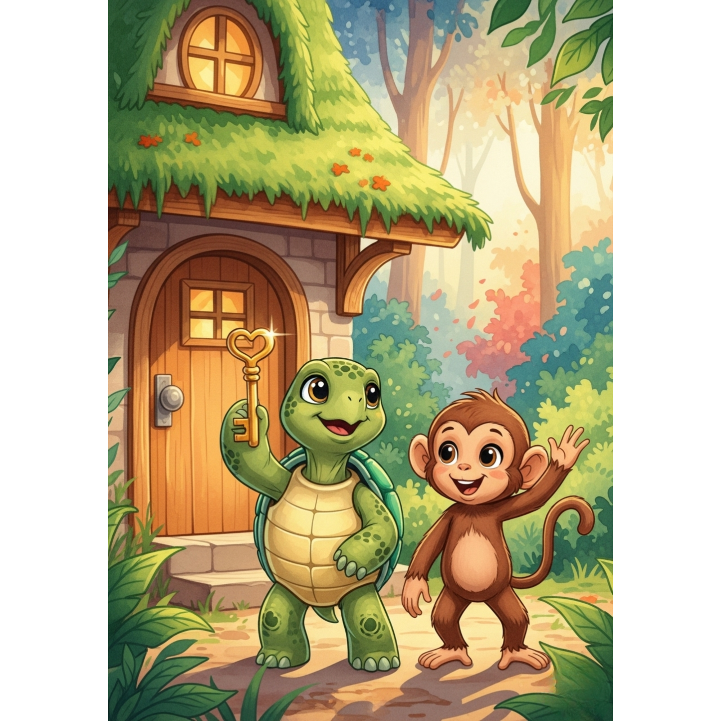 Tina the Turtle Story & Coloring Book – Fun 2-in-1 Kids Activity (Ages 3–7)