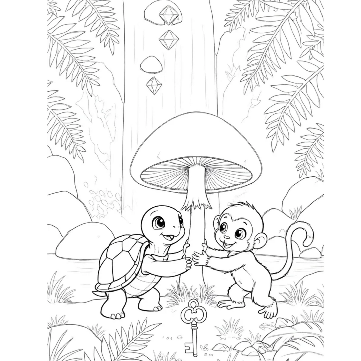 Tina the Turtle Story & Coloring Book – Fun 2-in-1 Kids Activity (Ages 3–7)