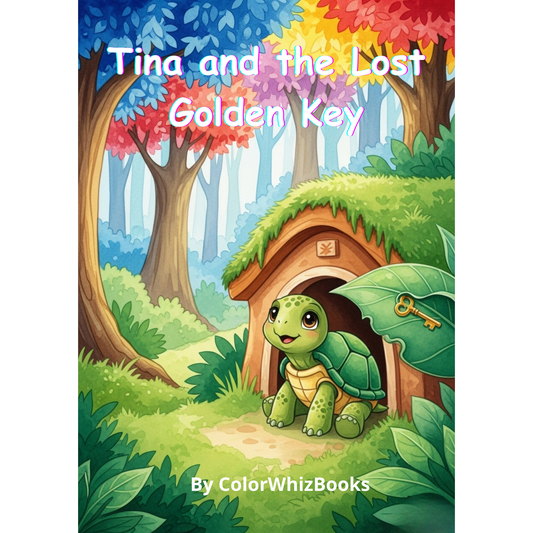 Tina the Turtle Story & Coloring Book – Fun 2-in-1 Kids Activity (Ages 3–7)