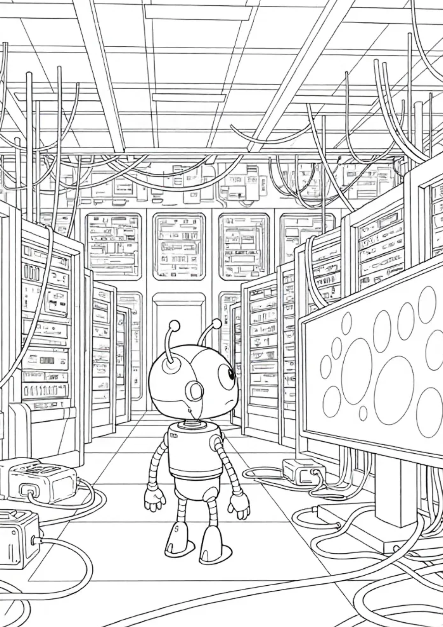 Spark Story & Coloring PDF